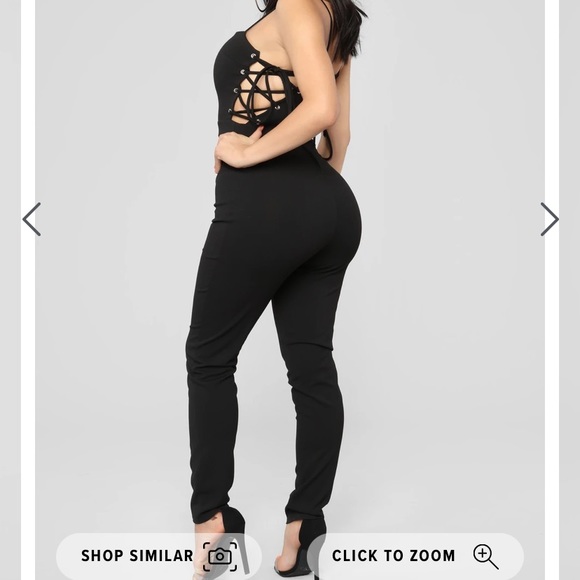 Fashion nova black jumpsuit - Picture 2 of 3